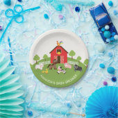 Barnyard Farm Animals Baby Shower 7" Plättchen Pappteller (Party)