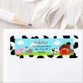 Barnyard Farm Animals Bard Rücksendeadressen-Aufkl (Insitu)