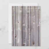 Barnyard Farm Animals Barnwood Birthday Einladung (Rückseite)