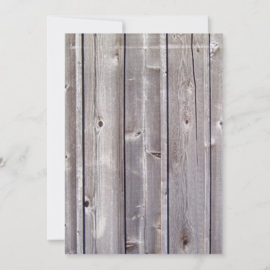 Barnyard Farm Animals Barnwood Birthday Einladung (Rückseite)