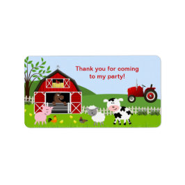 Barnyard Farm Animals bevorzugen Tag-Adresse-Label Adressaufkleber