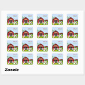 Barnyard Farm Animals Geburtstagsparty Sticker (Blatt)