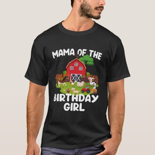 Barnyard Farm Animals Mama T-Shirt (Vorderseite)