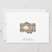 Barnyard Farm Baby Shower Einladungen (Rückseite)