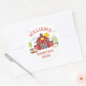 Barnyard Farm Birthday Party Sticker (Umschlag)