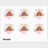 Barnyard Farm Birthday Party Sticker (Blatt)
