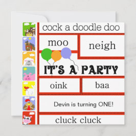 Barnyard-Farm- der Einladung