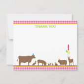 Barnyard Flat Vielen Dank Mitteilungskarte (Vorderseite)