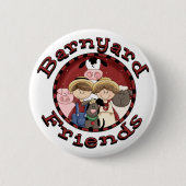Barnyard-Freund-T-Shirts und Geschenke Button (Vorderseite)