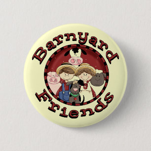Barnyard-Freund-T-Shirts und Geschenke Button