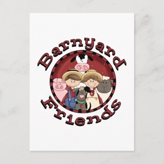 Barnyard Friends Tshirts und Geschenke Postkarte (Vorderseite)