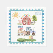 Barnyard Fun 1st Birthday Serviette (Vorderseite)