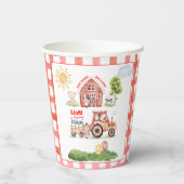 Barnyard Fun Any Age Birthday Pappbecher (Rückseite)