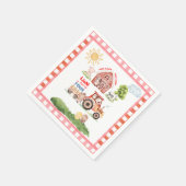 Barnyard Fun Any Age Birthday Serviette (Ecke)