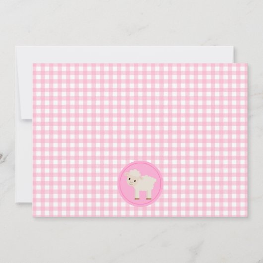 Barnyard-Geburtstagseinladung Einladung (Rückseite)