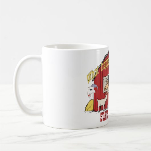 Barnyard Goat Kaffeetasse (Links)