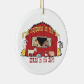 Barnyard Goat Keramik Ornament (Rechts)