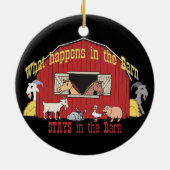 Barnyard Goat Keramik Ornament (Hinten)