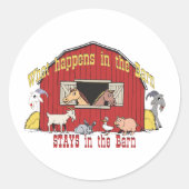 Barnyard Goat Runder Aufkleber (Vorderseite)