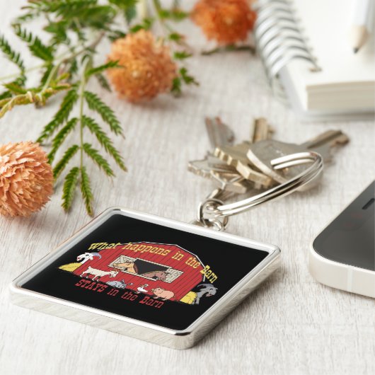 Barnyard Goat Schlüsselanhänger (Seite)