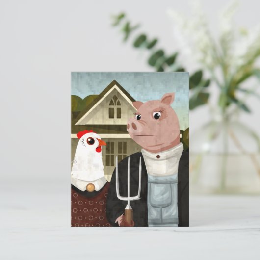 Barnyard Gothic Postkarte (Stehend Vorderseite)