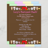 Barnyard-heftiger Schlag Einladung (Vorne/Hinten)