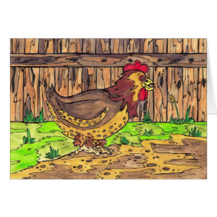 Barnyard-Henne-Karte