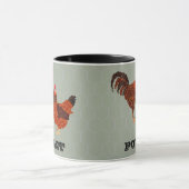 Barnyard-Hühner Tasse (Zentrum)