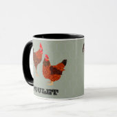 Barnyard-Hühner Tasse (Vorderseite Links)