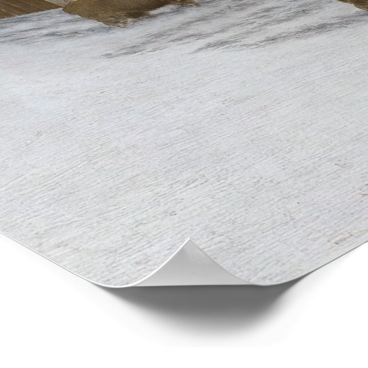 Barnyard im Winter Poster (Ecke)