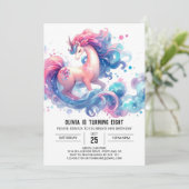 Barnyard Kids Horse Birthday Einladung (Stehend Vorderseite)