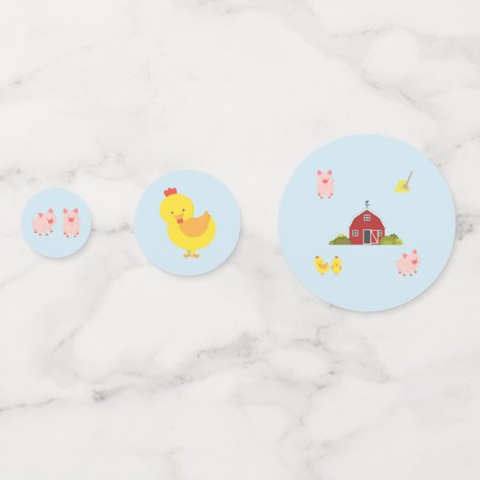 Barnyard Konfetti (Rückseiten)