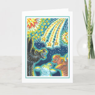 BARNYARD LANDTIERE AUF AMERIKANISCHE UNABHÄNGIGKEI FEIERTAGSKARTE