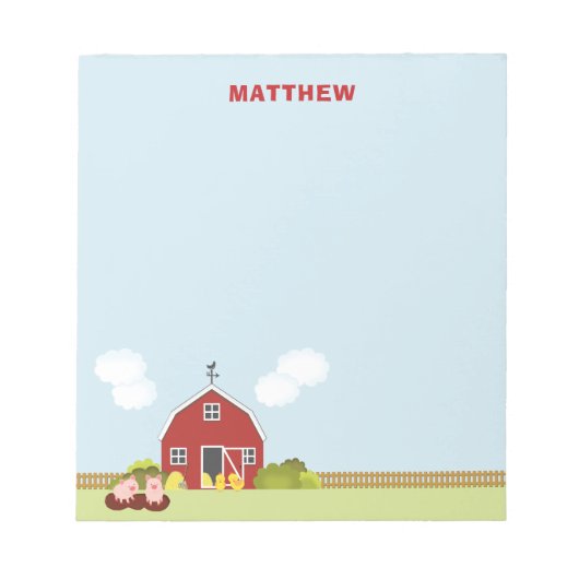 Barnyard Notizblock (Vorderseite)