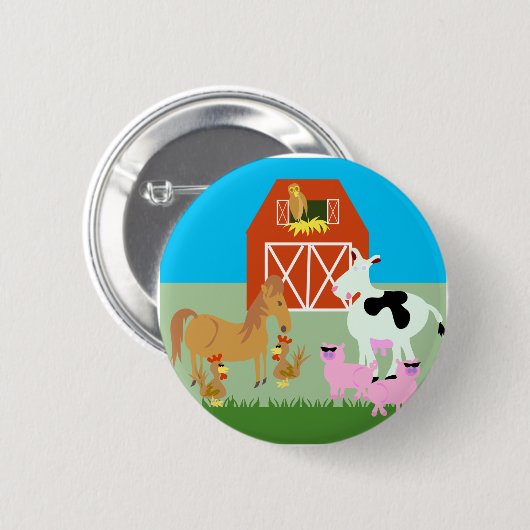 Barnyard Party Button (Vorne & Hinten)