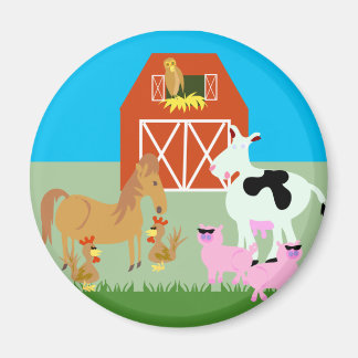 Barnyard Party Magnet