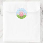 Barnyard Party Personalisiert Geburtstagsaufkleber Runder Aufkleber (Tasche)