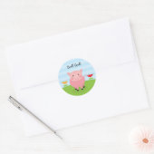 Barnyard Party Personalisiert Geburtstagsaufkleber Runder Aufkleber (Umschlag)
