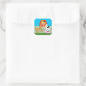 Barnyard Party Runder Aufkleber (Tasche)