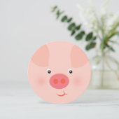 Barnyard Piggy Einladung (Stehend Vorderseite)