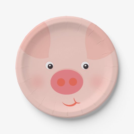 Barnyard Piggy Pappteller (Vorderseite)