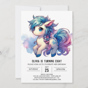 Barnyard Printable Horse Birthday Einladung