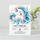 Barnyard Printable Horse Birthday Einladung (Stehend Vorderseite)