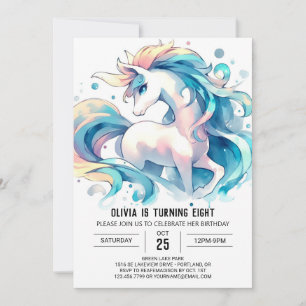 Barnyard Printable Horse Birthday Einladung