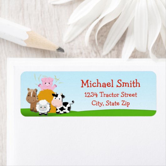 Barnyard Return Address Label (Insitu)