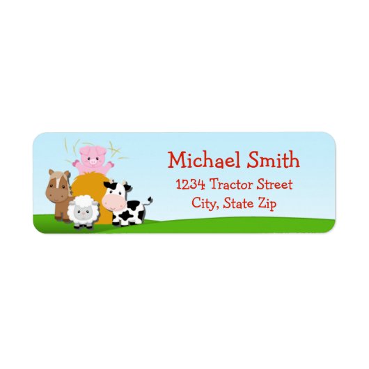 Barnyard Return Address Label (Vorne)