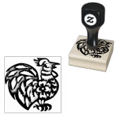 Barnyard Rooster Gummistempel (Stempel)