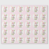 Barnyard-Spaß Pink 2. Geburtstag Geschenkpapier (Flach)