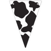 Barnyard-Tier - Kuh-Muster - wilder Westen - Wimpelkette (Dritte Fahne)