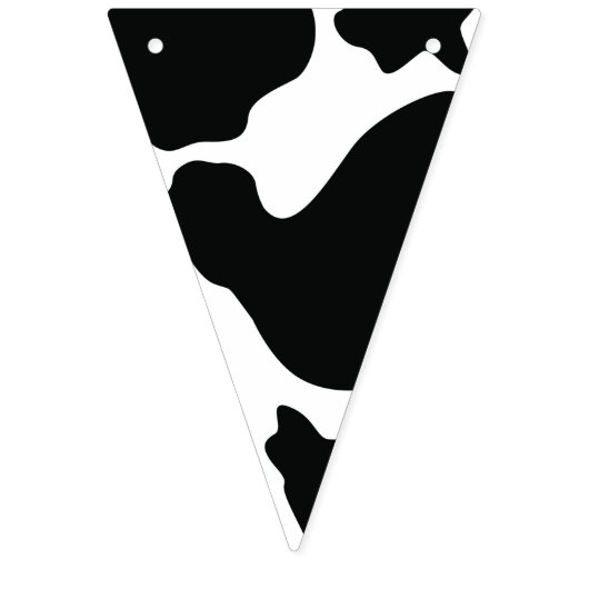 Barnyard-Tier - Kuh-Muster - wilder Westen - Wimpelkette (Zwölfte Fahne)